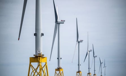 wind turbines in the North Sea