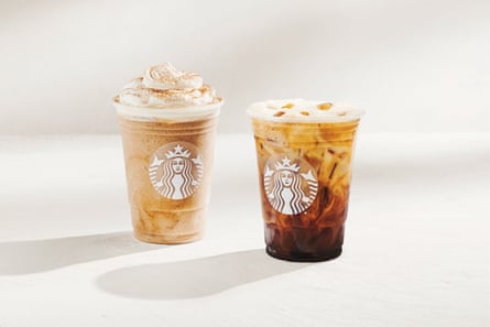 Starbucks’ horchata shaken espresso and horchata frappuccino.