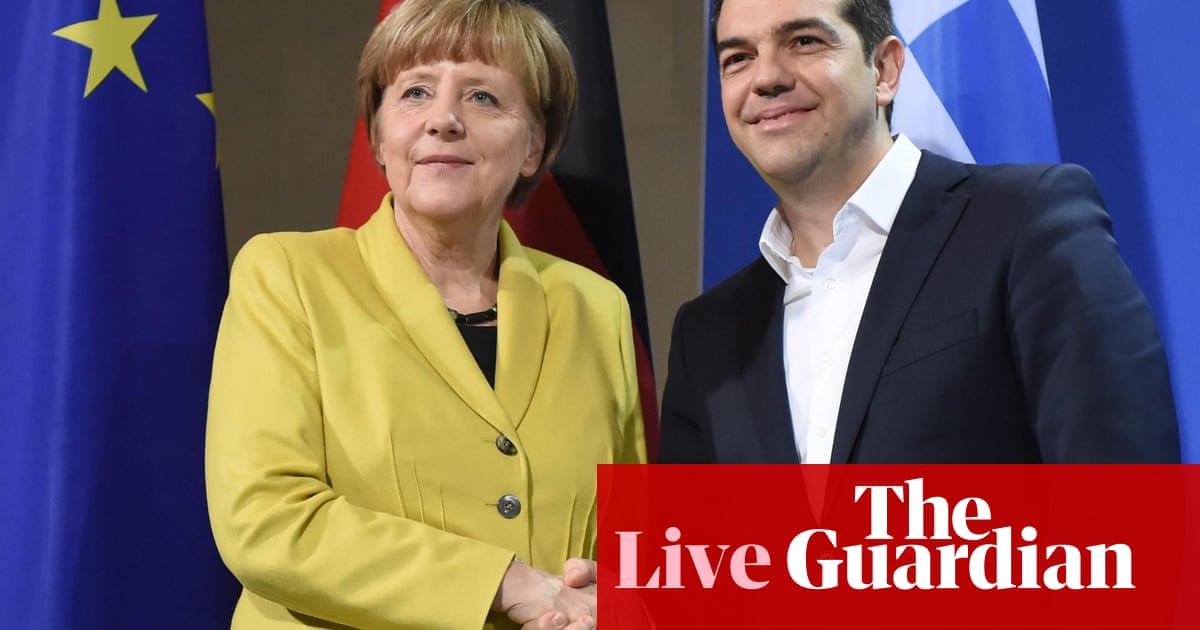 Alexis Tsipras And Angela Merkel Hold Press Conference After