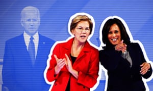 Elizabeth Warren and Kamala Harris feature high on the list of Joe Biden’s potential running mates, along with Stacey Abrams, Amy Klobuchar and Gretchen Whitmer.