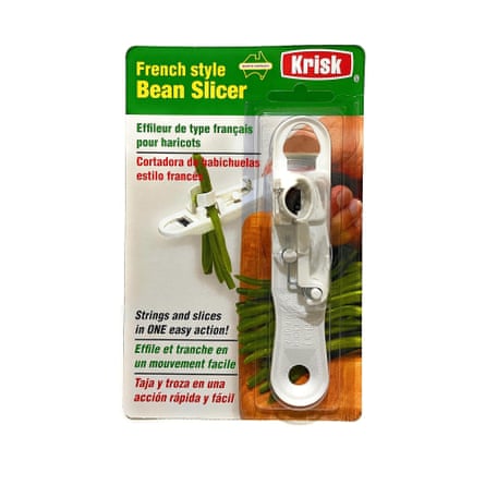 Krisk French style bean slicer