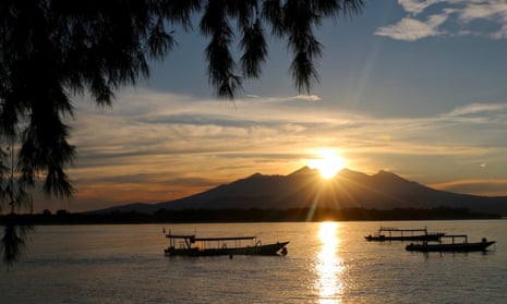 Sunset over Gili Air, Indonesia