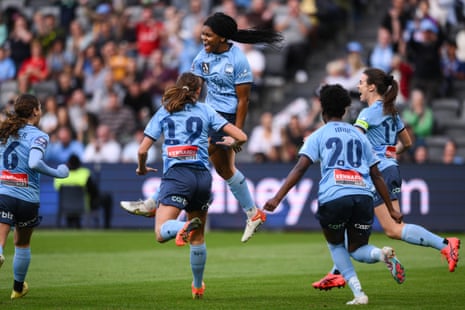 Haley celebrates after netting the opener.