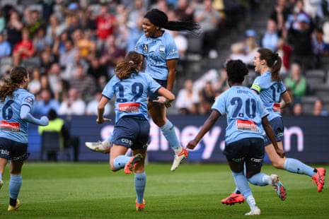 Haley celebrates after netting the opener.