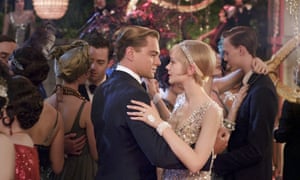 Leonardo DiCaprio y Carey Mulligan en la película de 2013 de Baz Luhrmann The Great Gatsby.
