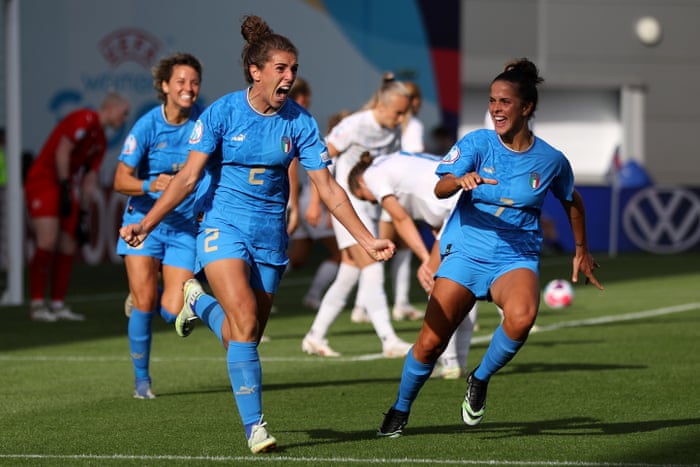 That’s a lovely goal for Italy. Game on.