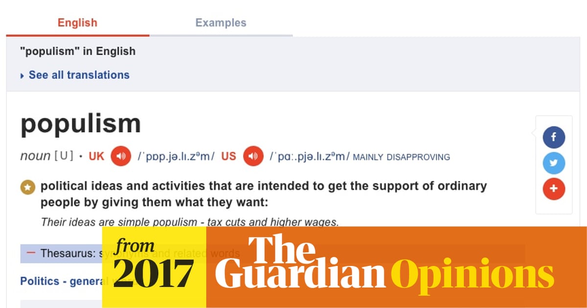 Why Nativism Not Populism Should Be Declared Word Of The Year Cas Mudde The Guardian