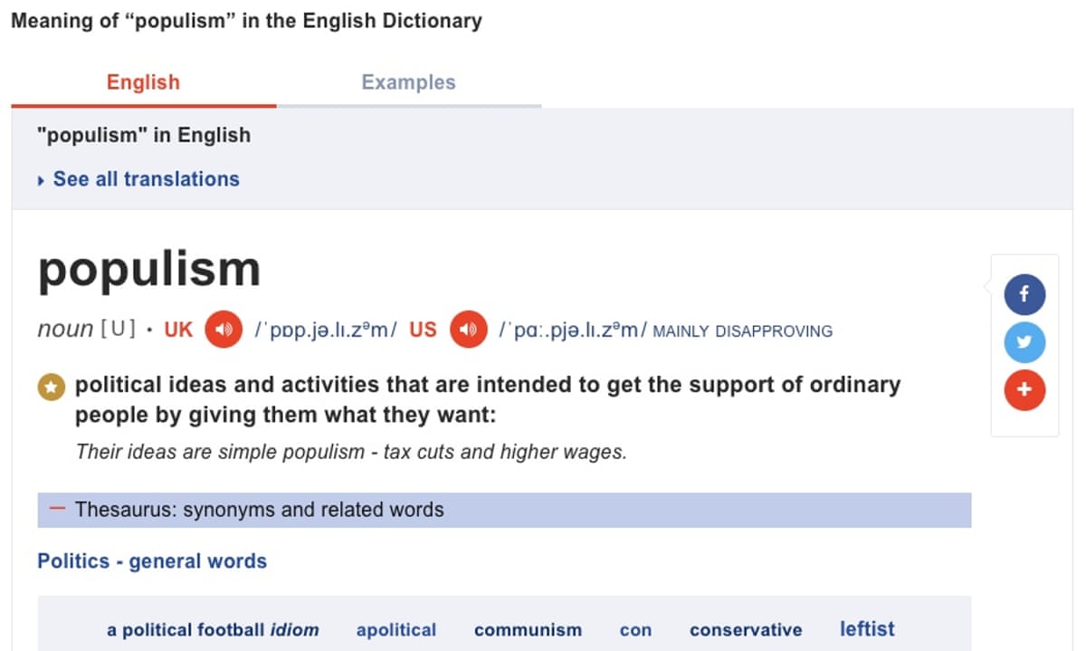 Why Nativism Not Populism Should Be Declared Word Of The Year Cas Mudde The Guardian