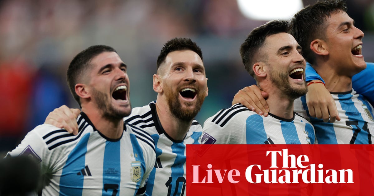 Argentina 3-0 Croatia: World Cup 2022 semi-final – as it happened
