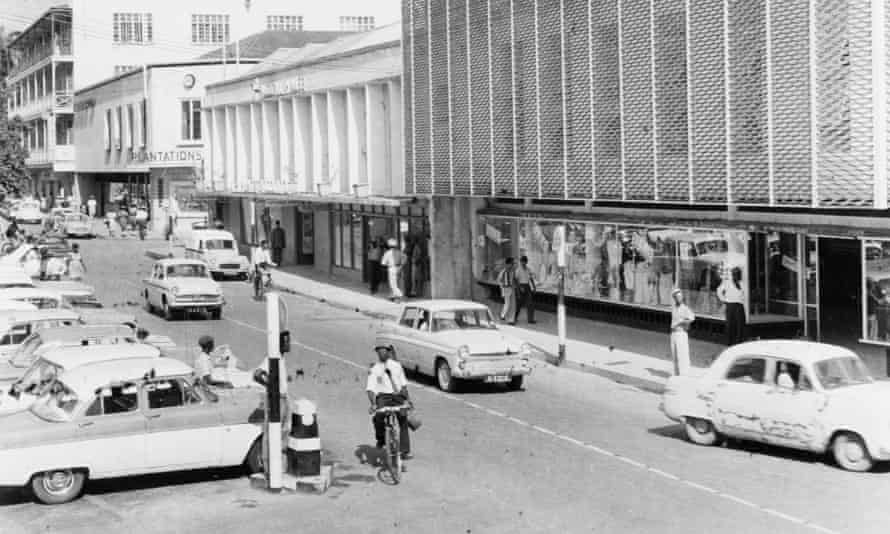 The main street in Bridgetown, Barbados, 1965