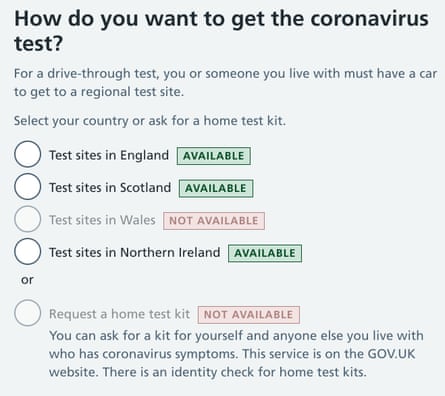 Uk Coronavirus Home Test Kits Run Out As Eligibility List Is Expanded Coronavirus Outbreak The Guardian