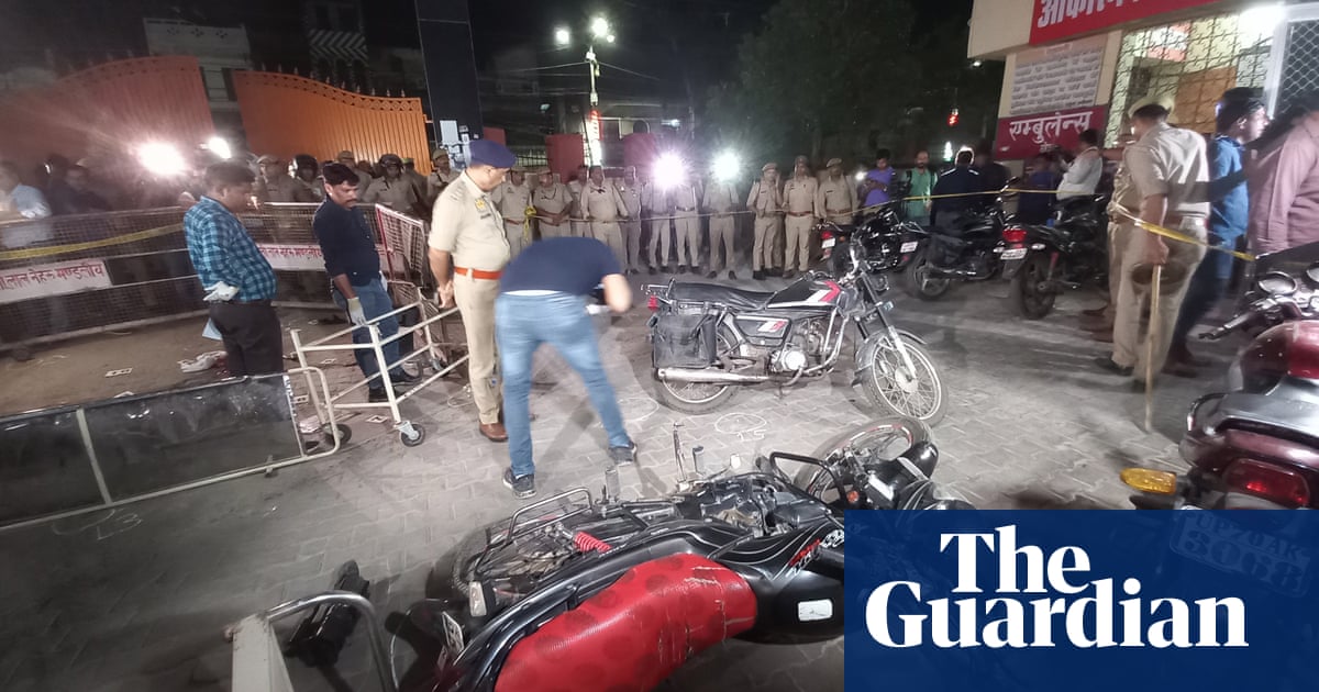 Former MP and his brother shot dead on live TV in India The Guardian Former MP and his brother shot dead on live TV in India The Guardian