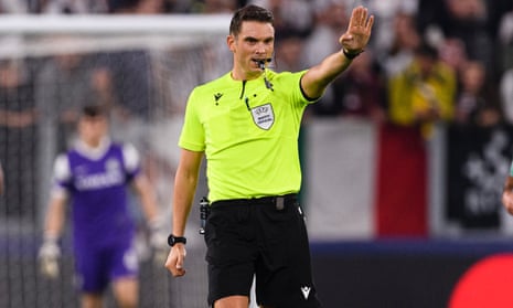 Swiss referee Sandro Scharer leads tonight’s team of match officials.