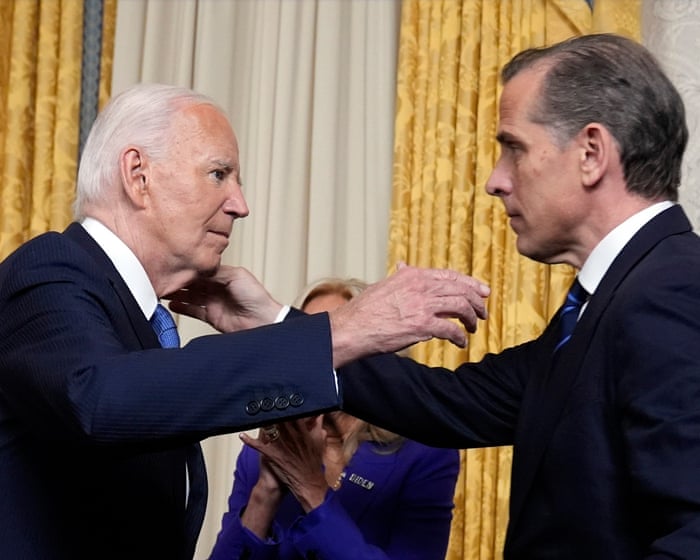 Hunter Biden talks about how his father’s cancer has spread and is causing him pain — image supplied by The Guardian World's feed