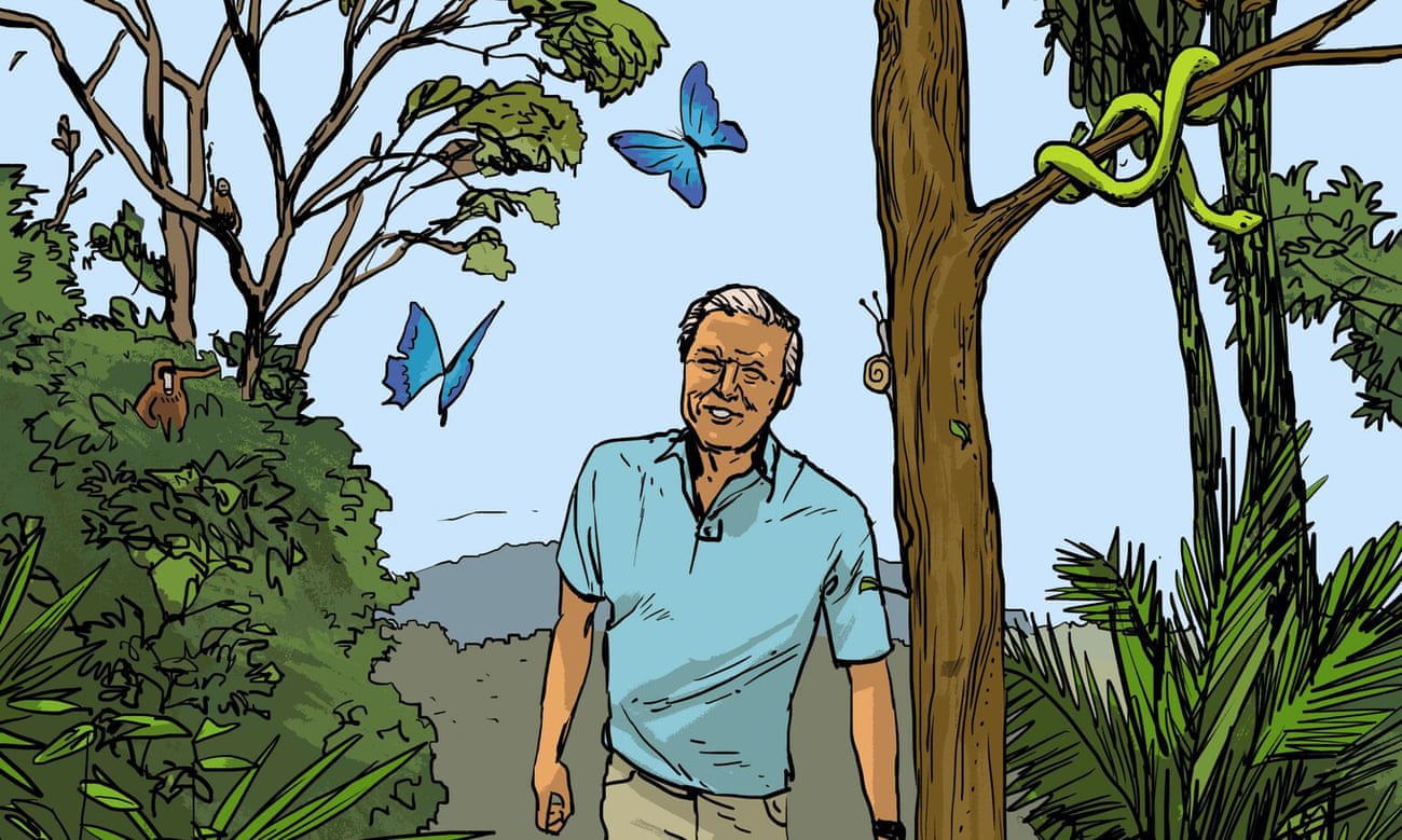 David Attenborough is among the role models celebrated in Stories for Boys Who Dare to Be Different by Ben Brooks.