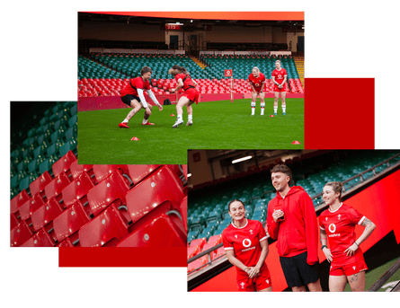 Players training with Roman Kemp