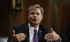 Christopher Wray, pictured, won unanimous support to lead the FBI, with Republicans and Democrats praising his promise never to let politics get in the way of the bureau’s mission.