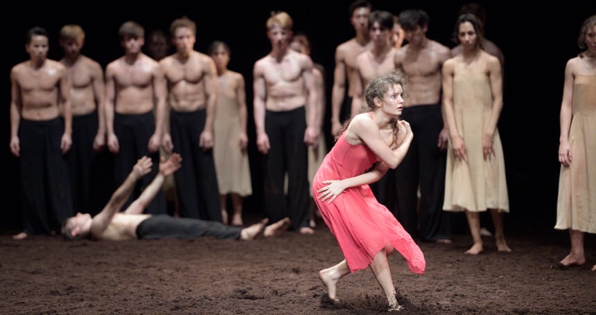 Fiercely intense … Francesca Velicu in The Rite of Spring.