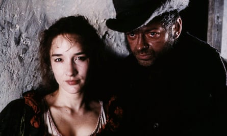 Emily Woof as Nancy and Andy Serkis as Bill Sykes in the 1999 TV adaptation of Oliver Twist.