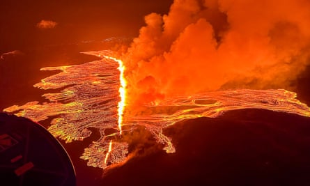 Aerial image of the fissure