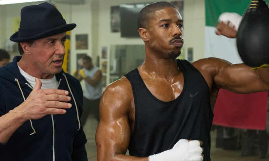 Michael B Jordan as Adonis Johnson and Sylvester Stallone as Rocky Balboa in Creed, one of the films that missed out on an Oscar nomination.