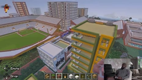 Mike Tomlin's Minecraft city includes a baseball field and an MLS stadium