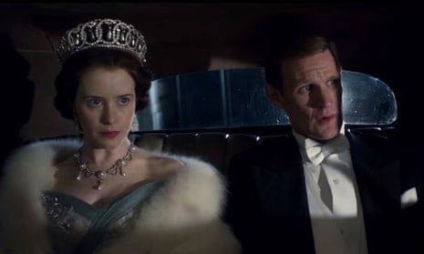 Claire Foy and Matt Smith in The Crown on Netflix.