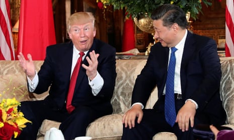 Donald Trump with China’s Xi Jinping at Mar-a-Lago in 2017