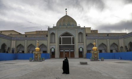 An empty mosque in Shahr-e-Ray, south of Tehran, on a Friday in March 2020.