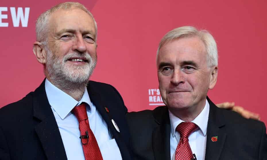 Jeremy Corbyn and John McDonnell during the general election campaign
