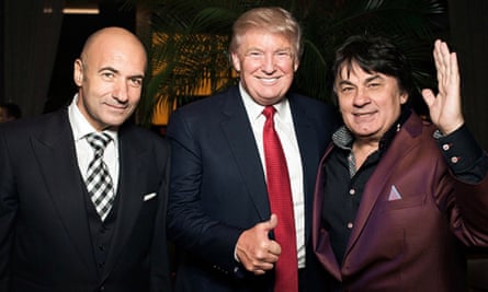 Igor Krutoy, Donald Trump and Aleksander Serov in Moscow during the festivities around Miss Universe 2013.