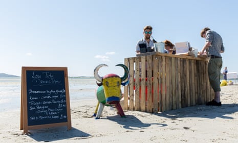 A bar at the Low Tide Event.