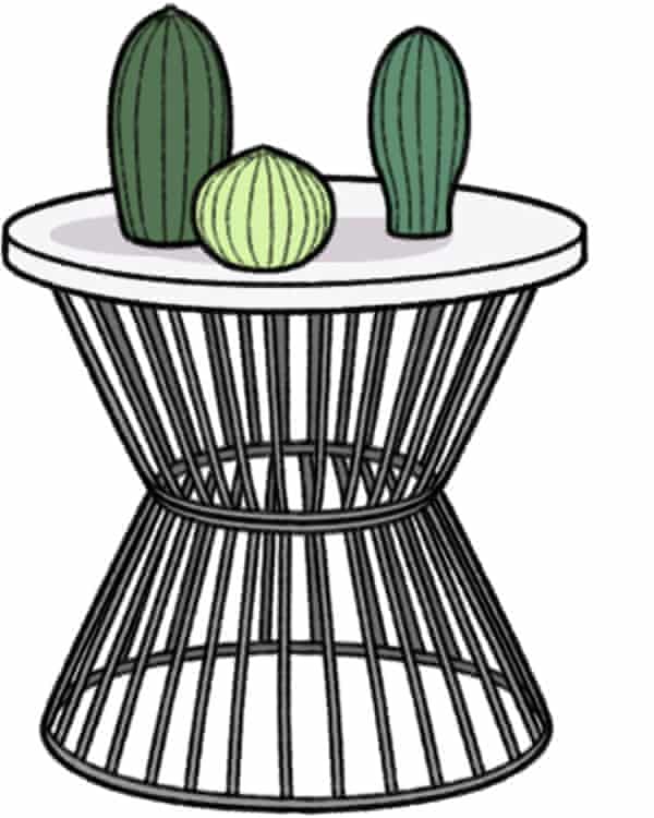 ‘Mid-century millennial’ – the ubiquitous look that took over a generation’s homes | Interiors 3 Wire-base side table.