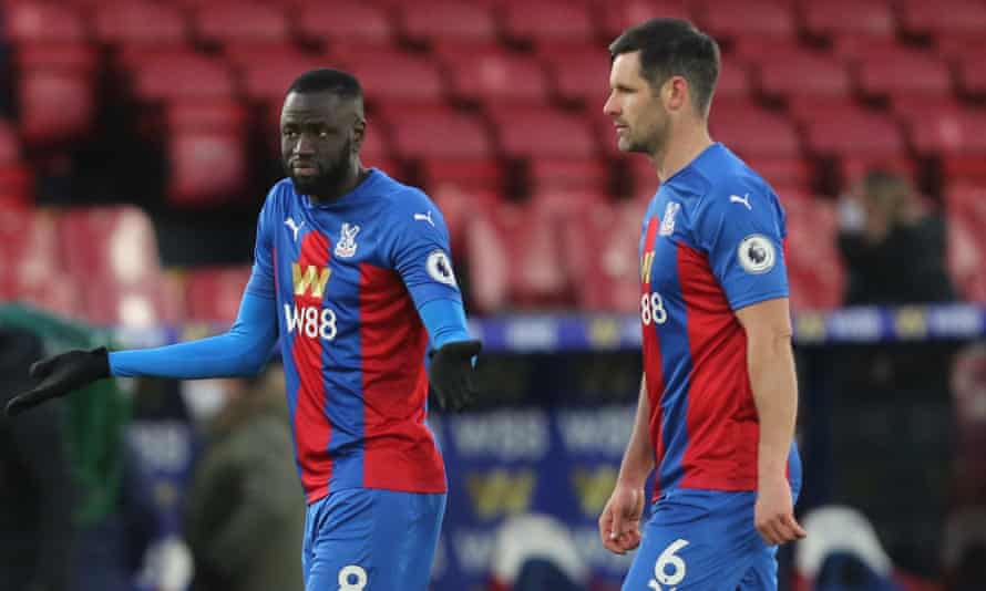 Cheikhou Kouyate (left) and Scott Dann (right) had no answers for Burnley.