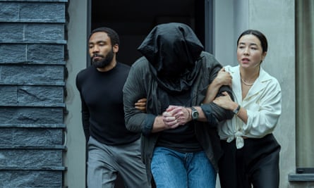 A real relationship … Donald Glover and Maya Erskine in Mr & Mrs Smith.