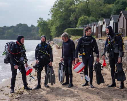 (Left to right) Mark Fox, Pete Lightowler, Dr Ken Collins, Tom Mills and Seb Hibbs.