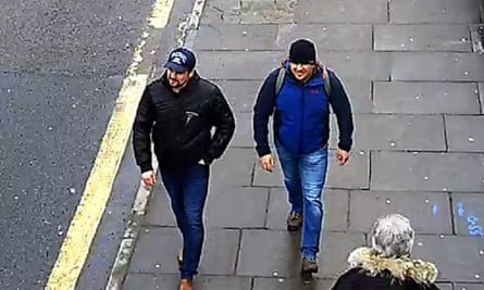 Boshirov and Petrov on Fisherton Road, Salisbury, on 4 March 2018.