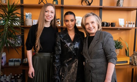 The Clintons with Kim Kardashian.