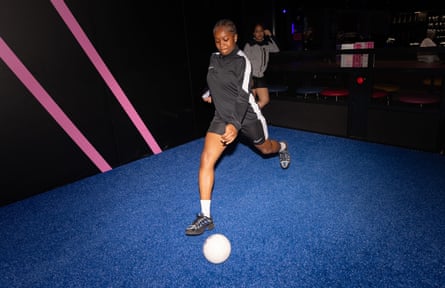 Naomi, 18, before the Women’s Euros watch along party at Toca Social