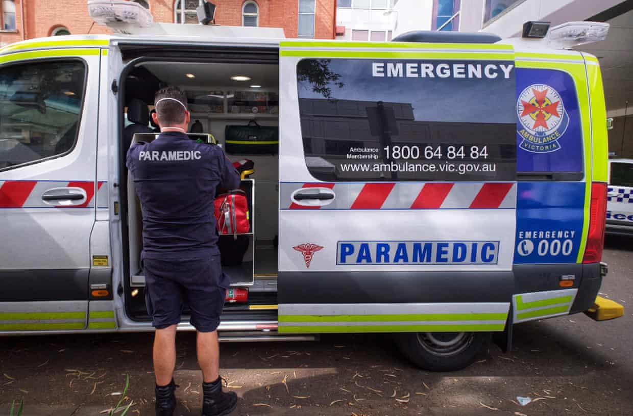 Of nine people transported by ambulance from the Hardmission festival held at Flemington racecourse on Saturday, eight were placed in medically induced comas. Photograph: Luis Ascui/AAP