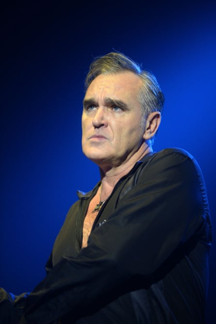 Morrissey during a concert