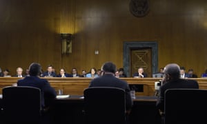 Clint Watts, left, is among those who testified before the Senate intelligence committee.