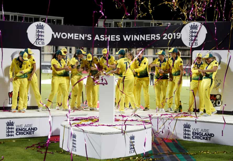 Australia is celebrating their success in the 2019 multi-format series.