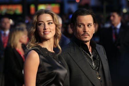 Depp with his former wife, Amber Heard, in 2015.