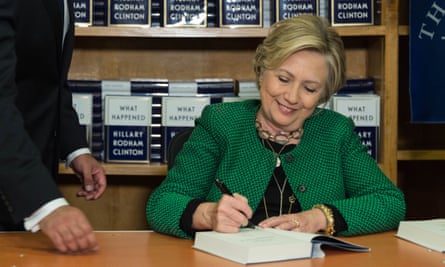 Hillary Clinton at a book signing in Winnetka, Illinois on 30 October 2017.