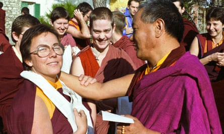 Robina Courtin with Lama Yeshe in 1983.