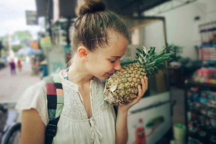 ‘An unripe pineapple won’t smell of anything’.