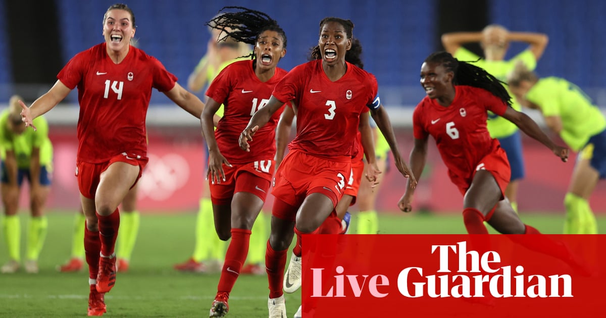 Tokyo 2020 Olympics: women’s football glory for Canada, GB golds and more – live!