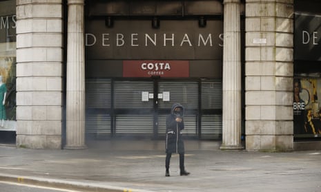A closed Debenhams store in central Glasgow.