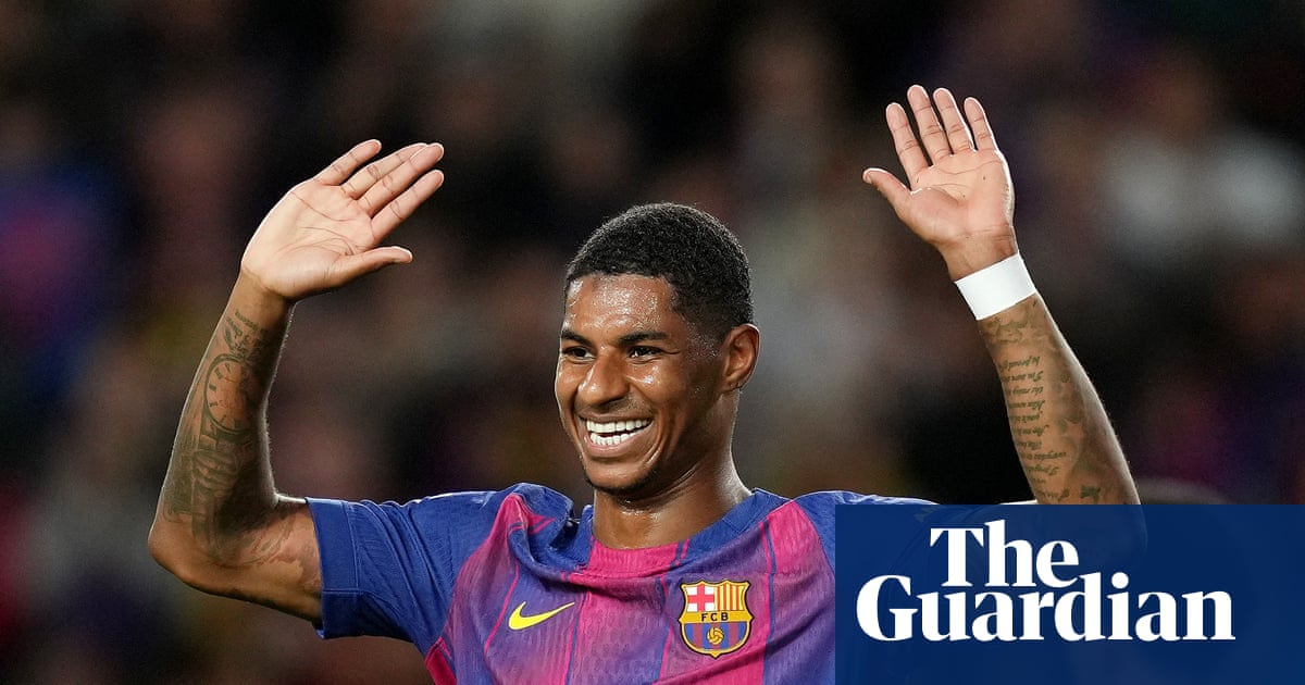He's smiling a lot': Rashford is enjoying himself again at Barcelona, insists Flick